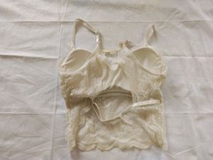 White Lace Backless Top