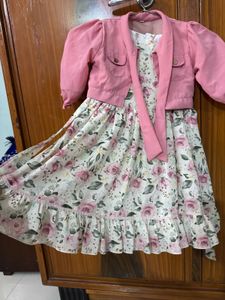 Frill Frock With Shrug