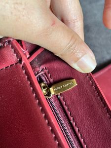 Charles &amp; Keith Burgundy Saddle Bag