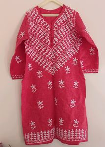 Khadi Cotton Chikankari Kurta