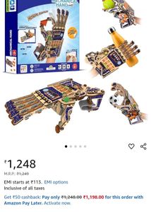 Giftinguru Robotic Mechanical Hand DIY Stem Educat