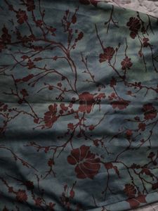 Green Floral Print Midi Skirt (Newme)