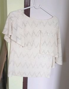 White party wear sparkling top 💫