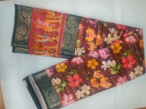 Floral Print Saree