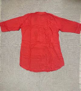 Light Red Embroidered Tunic