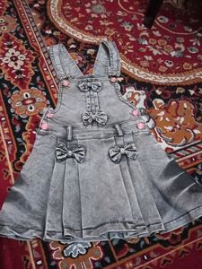 Denim Dungaree Skirt