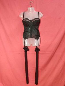 Black Lace Corset Set with Stockings 💫 Sexy &amp; Sty