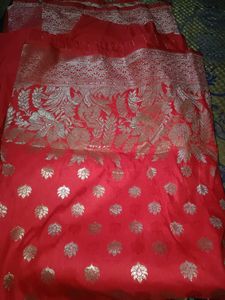 Pure Banarasi Red Saree
