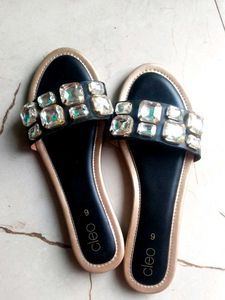 Cleo Rhinestone Sandals - Size 6
