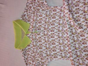 Patterned Polo Mini Dress