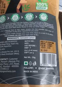 Alps Goodness Activated Charcoal Powder