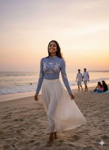 ⚡️BAROQUE GRIT!Twotwinstyle Mythical Neck Top🐺✨