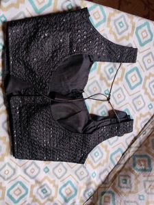 Sequined Black Blouse
