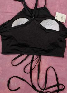 Black Halter Top