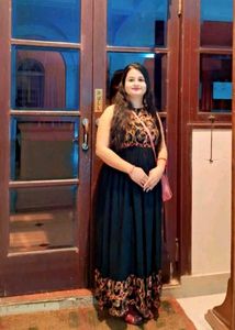 Daevish Women A-line Multicolor Maxi/Full Dress