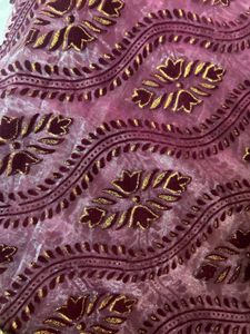 Velvet Printed Net saree✨