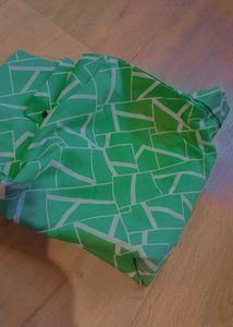 Geometric Shirt With Cotton Blend