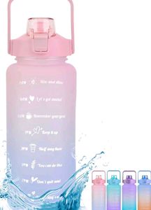 Motivational Water Bottle 2L