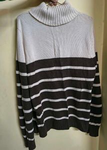 Striped Turtleneck Sweater