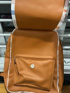 LV Inspired Brown Backpack
