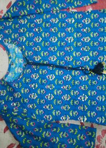 new Floral Print Cotton Kurta