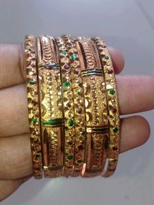 Golden Bangles Set