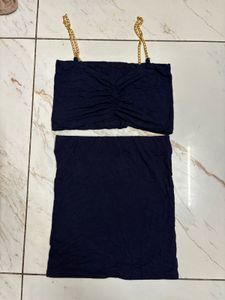 Black Chain Detail Set for girl made in Thailand