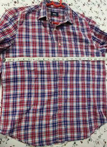 Boyfriend Shirt In Classic Red And Blue Checks