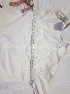 🪔Pure White Stylish Shirt Branded 40/42&#34;size Stylish Pocket Buttons