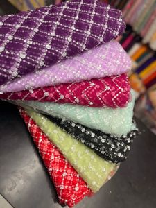 beads &amp; cutdana work Net Fabric