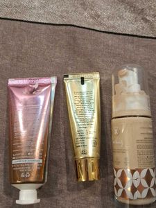 Just Herbs And my glam foundation combo