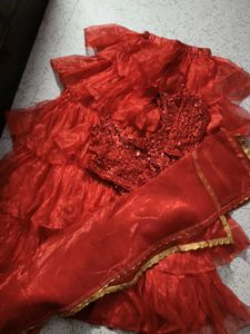 Red Lehenga Choli Set