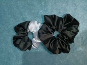 2 Pair Of Satin Scrunchies