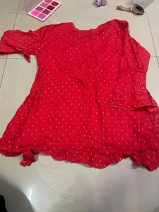 Red Dotted Top