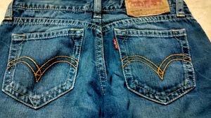 Levis Dark Blue Flare Jeans