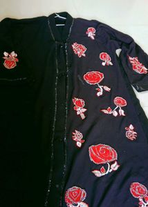 Floral Embroidered Abaya