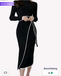Elegant Black Wrap Dress