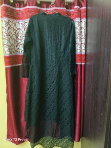 Black Front Up Back Down Net Dress For Party Wear