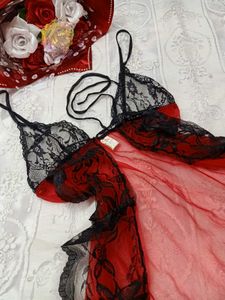 🌹Red &amp; Black Lace Lingerie🌹