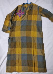 Embroidered Pure Cotton Kurta