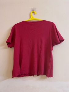 M34- Women Cute Pink Top L