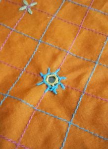 3 piece mirror embroidery cotton unstitched suit