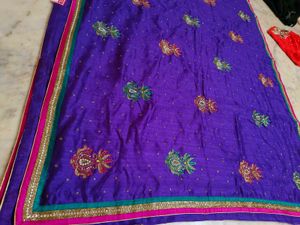 Daimond Work New Saree With Blouse Piece