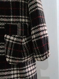 Plaid Wool Coat