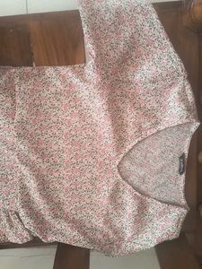 Floral Print Mini Wrap Dress