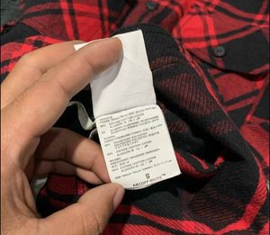 Off-White Red &amp; Black Flannel