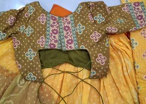 Floral Bandhani Chaniya Choli Set
