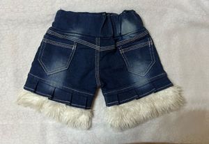 Denim Flower Shorts