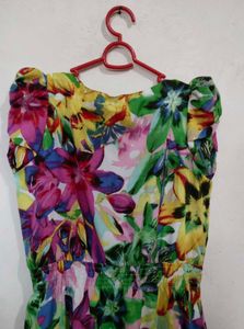 Floral Print Midi Dress