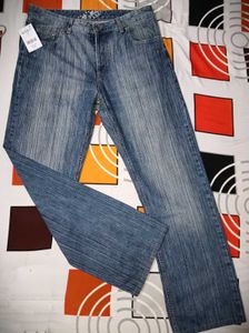 Striped Denim Jeans